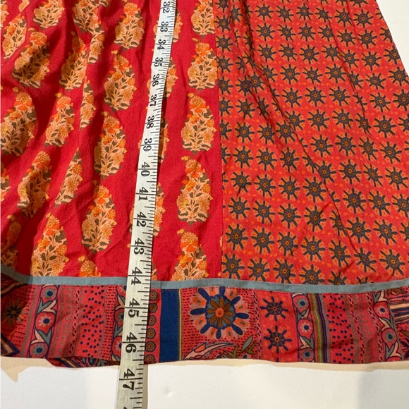 Soft Surroundings Red and Blue Midi Dress size L - Picture 14 of 14